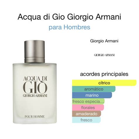 acqua di gio notas